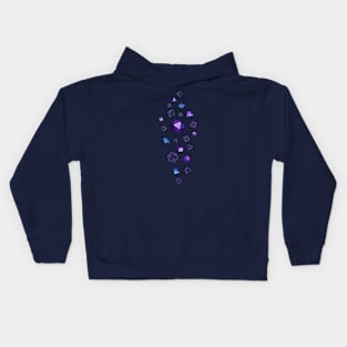 It's raining dice! | In purple Kids Hoodie